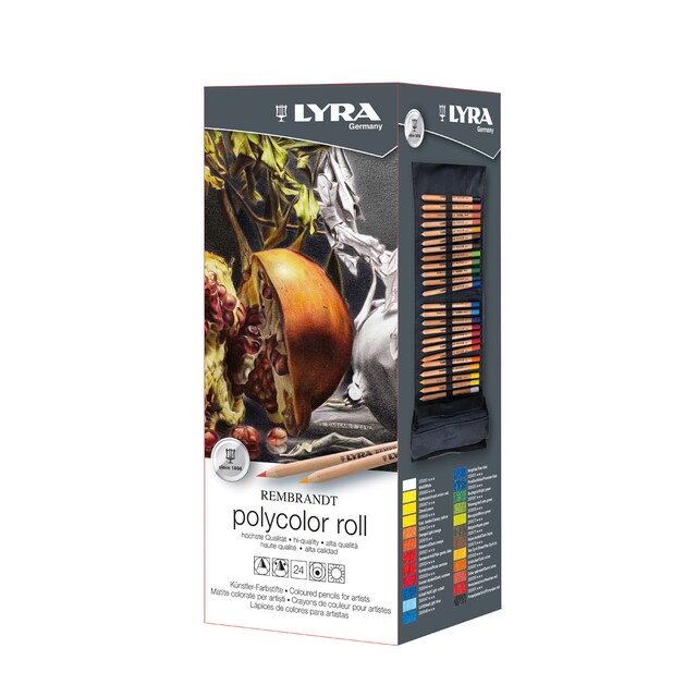 Imagen 0 de Estuche enrollable de tela 24 unidades Rembrandt Polycolor Lyra
