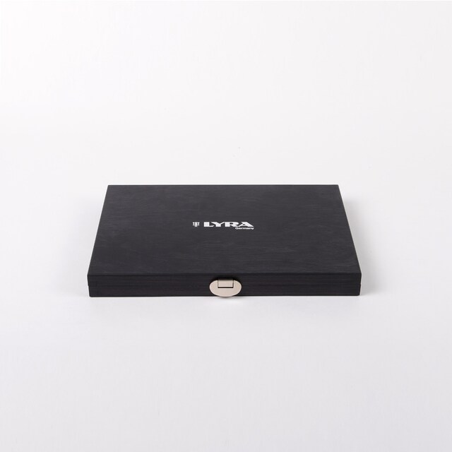 Imagen 0 de Caja de madera 31 unidades set de dibujo Lyra