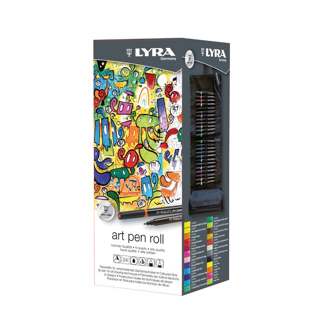 Imagen 0 de Estuche enrollable de tela 24 unidades Art Pen Lyra