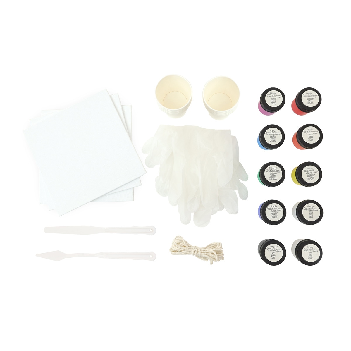 Set creativo pouring simply Daler Rowney 6