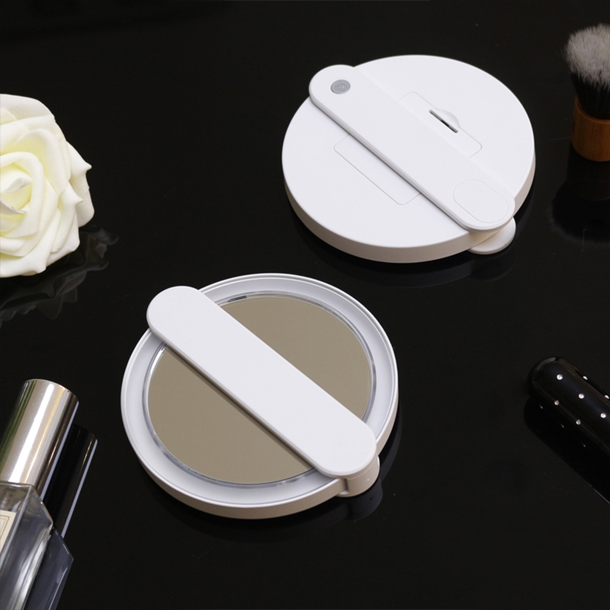 Espelho de Maquilhagem com Luz Led x7 BBM-20013 Branco-6