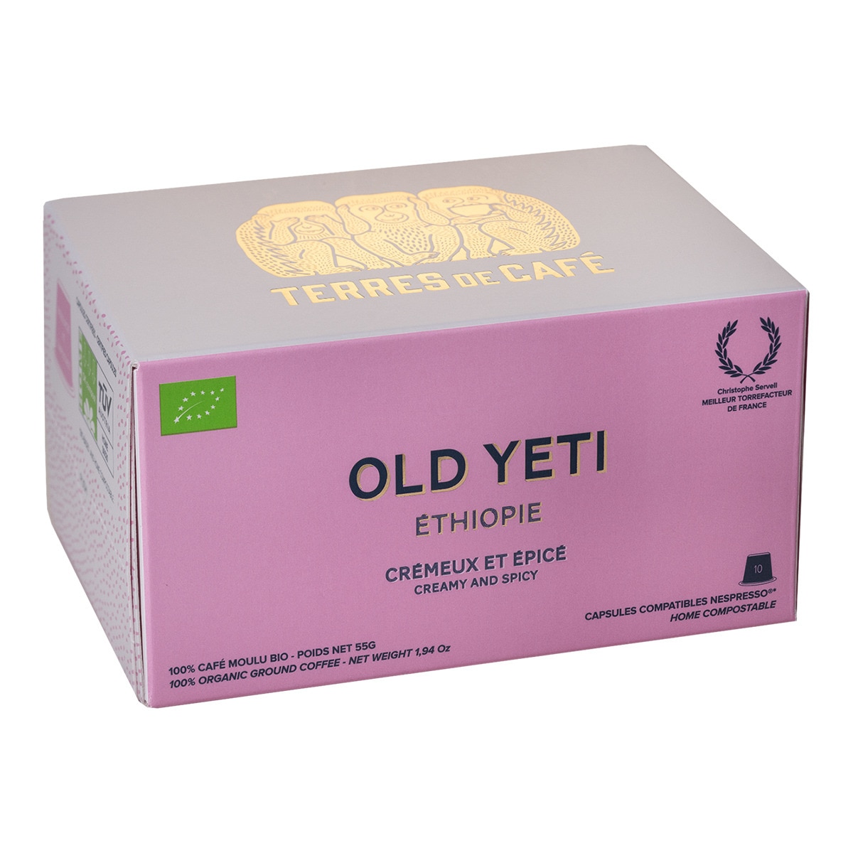 Café d'Éthiopie Old Yeti bio Terres de Café 10 capsules