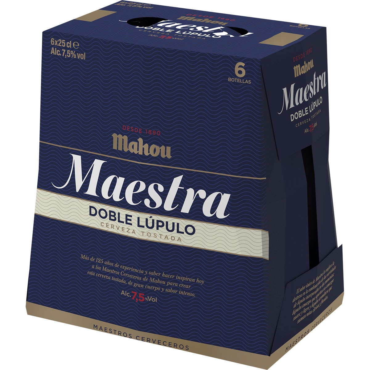 cerveza tostada Doble Lúpulo pack 6 botellas 25 cl