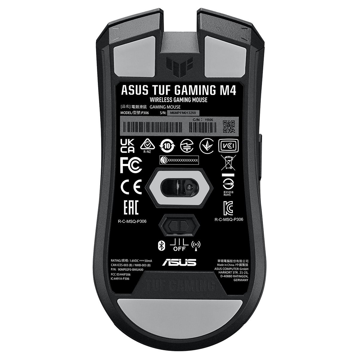 Ratón Gaming inalámbrico Asus TUF M4 Wireless Negro-5