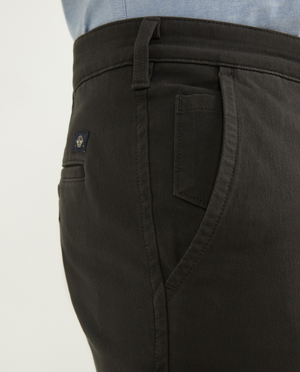 Calças chino Supreme Flex Slim cinzentas tamanhos grandes