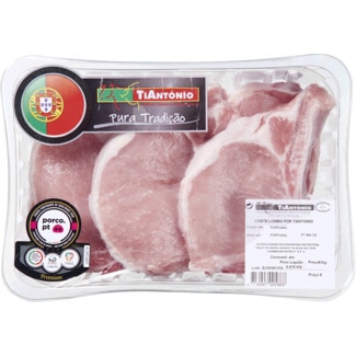 Costeleta do Lombo 50% Duroc Peso Aproximado por cuvete 670 g - Ti António