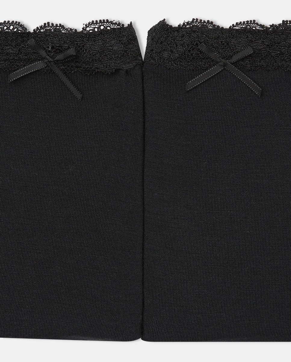 Pack 2 bragas modal encaje Negro-4