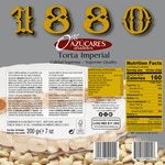 Harte Mandelturrón-Torte Imperial Mandel 0% Zuckerzusatz glutenfrei Premiumqualität Karton 200 g