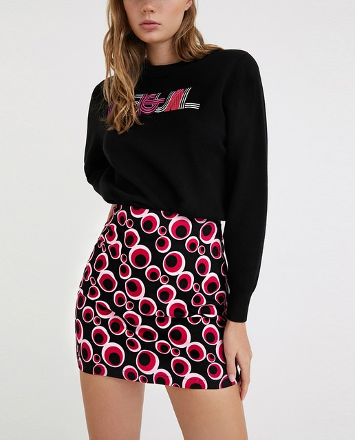 Imagen 0 de Falda corta estampada