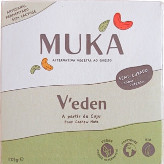 V'eden Alternativa Vegetal ao Queijo Bio Vegan embalagem 125 g - Muka