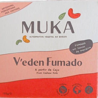 V'eden Fumado Alternativa Vegetal ao Queijo Bio Vegan embalagem 125 g - Muka