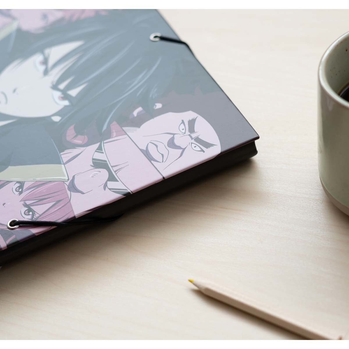 Carpeta solapas Hokusai Kokonote azul y gris Azul / Gris-6