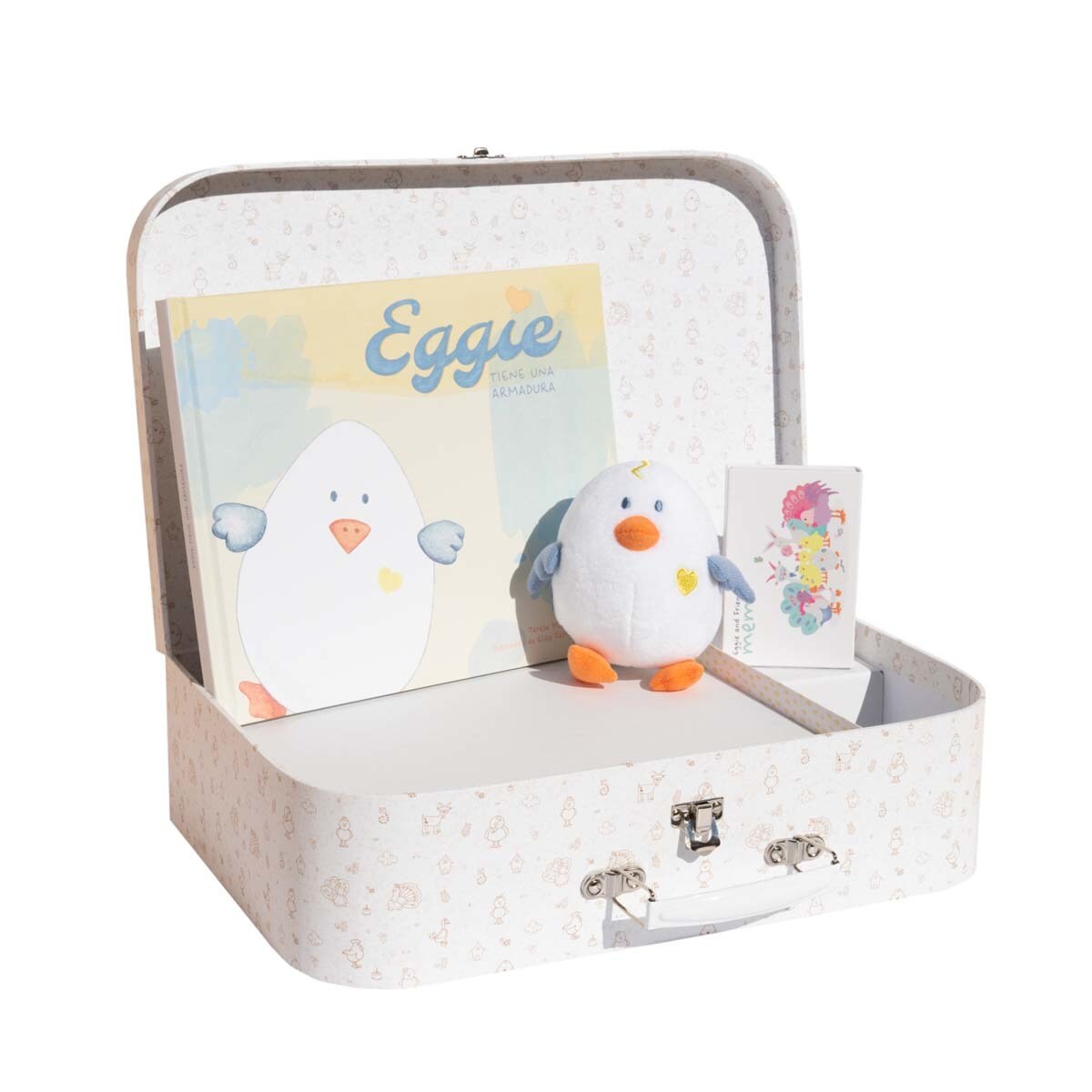 Conjunto de Presente Eggie e Friends - Branco e Bege Branco/Bege-1