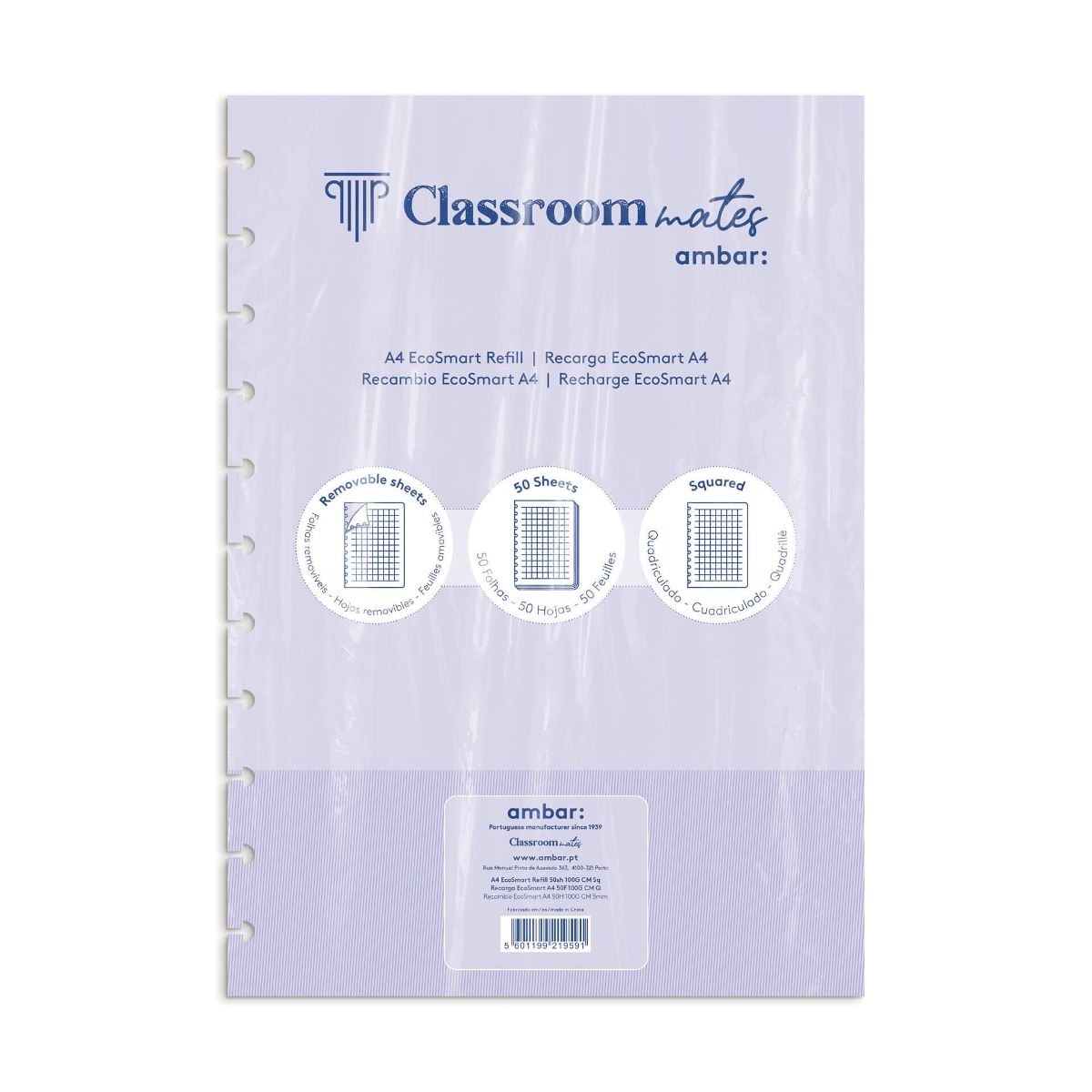 Imagem 0 de Recarga Caderno Ecosmart Ambar Quadriculado A4 50 Folhas