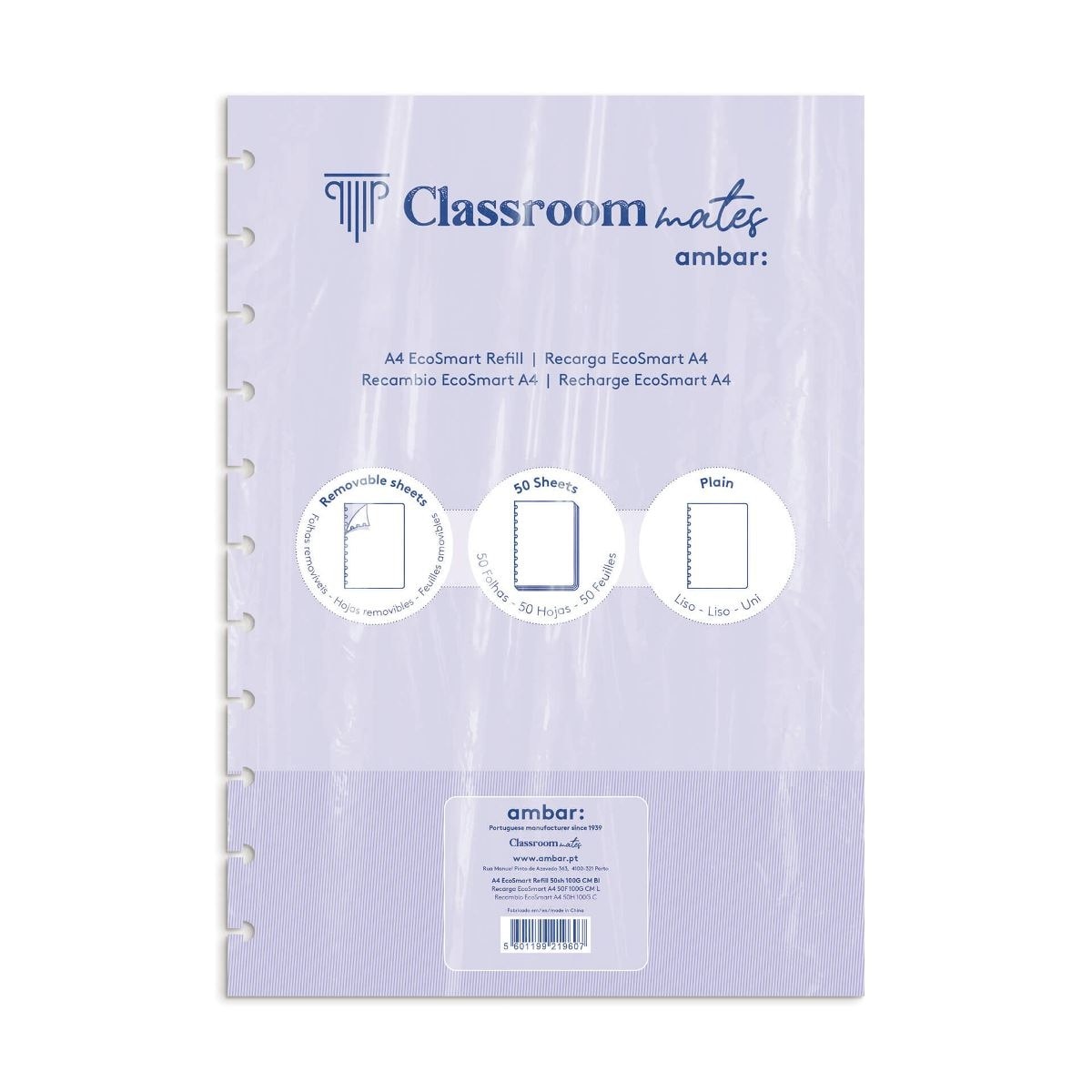 Recarga Caderno Ecosmart Ambar Liso A4 50 Folhas 1