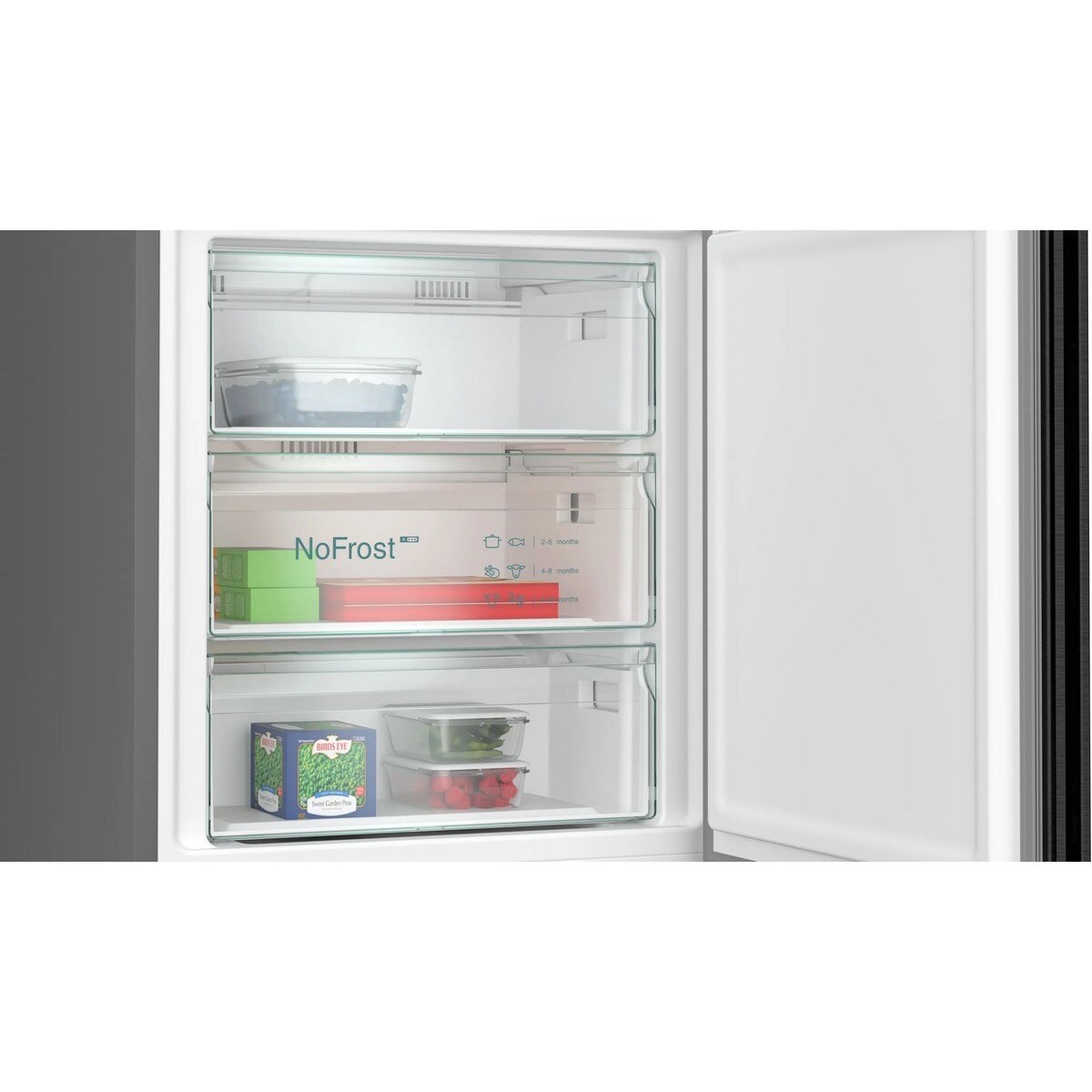 Frigorífico Combinado Siemens iQ500 KG49NAXCF No Frost de 203 cm - Black Inox Inox/Preto-6