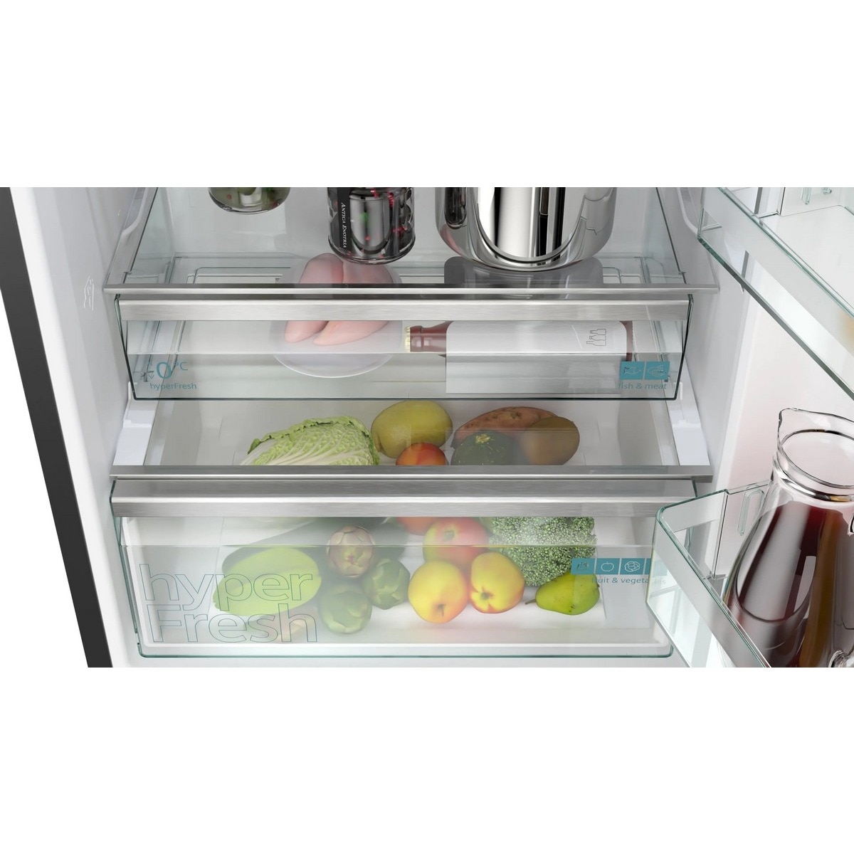 Frigorífico Combinado Siemens iQ500 KG49NAXCF No Frost de 203 cm - Black Inox Inox/Preto-5