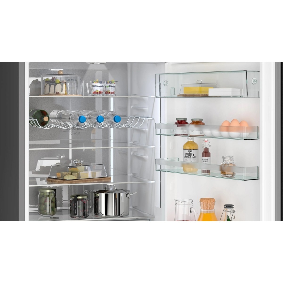 Frigorífico Combinado Siemens iQ500 KG49NAXCF No Frost de 203 cm - Black Inox Inox/Preto-4