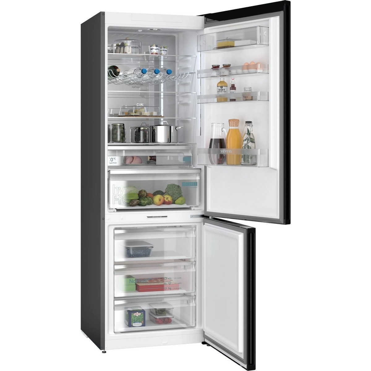 Frigorífico Combinado Siemens iQ500 KG49NAXCF No Frost de 203 cm - Black Inox Inox/Preto-3