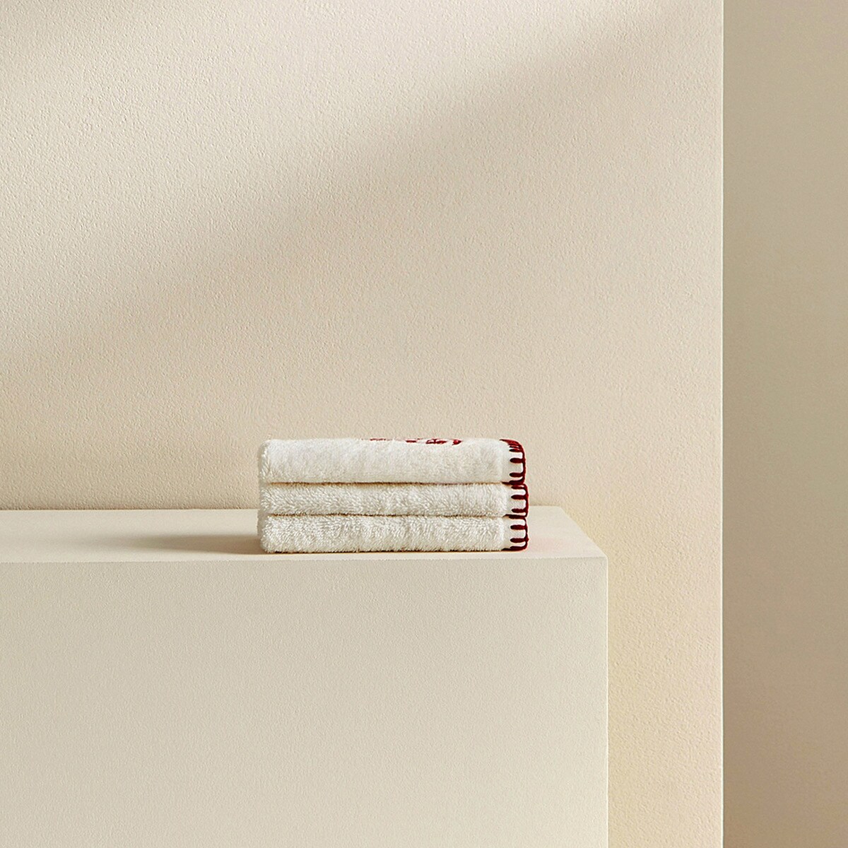 Lot de 3 serviettes de toilette invité 500/m2 Flork