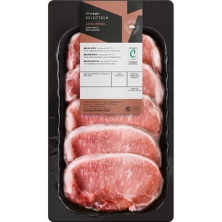 lomo extra de cerdo ibérico fresco en filetes sin gluten peso aproximado bandeja 250 g - El Corte Ingles Selection