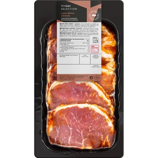 lomo extra de cerdo ibérico adobado en filetes sin gluten peso aproximado bandeja 250 g - El Corte Ingles Selection