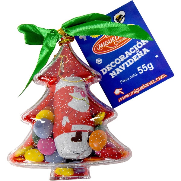 Flakes and pinecones with chocolate bars container 55 g