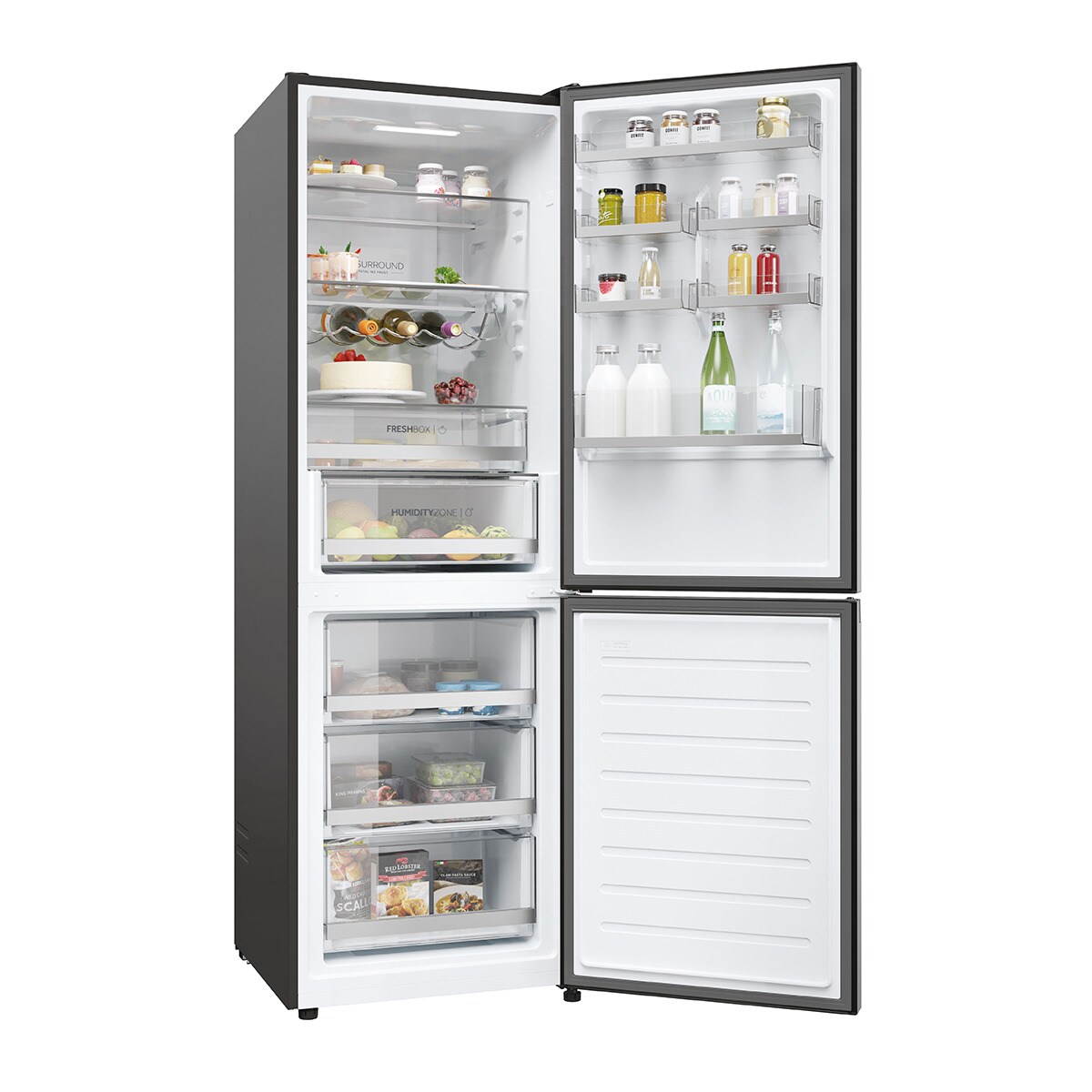Frigorífico combi Haier Total No Frost con WIFI 2D - HDW3618DNPD Dark inox-13