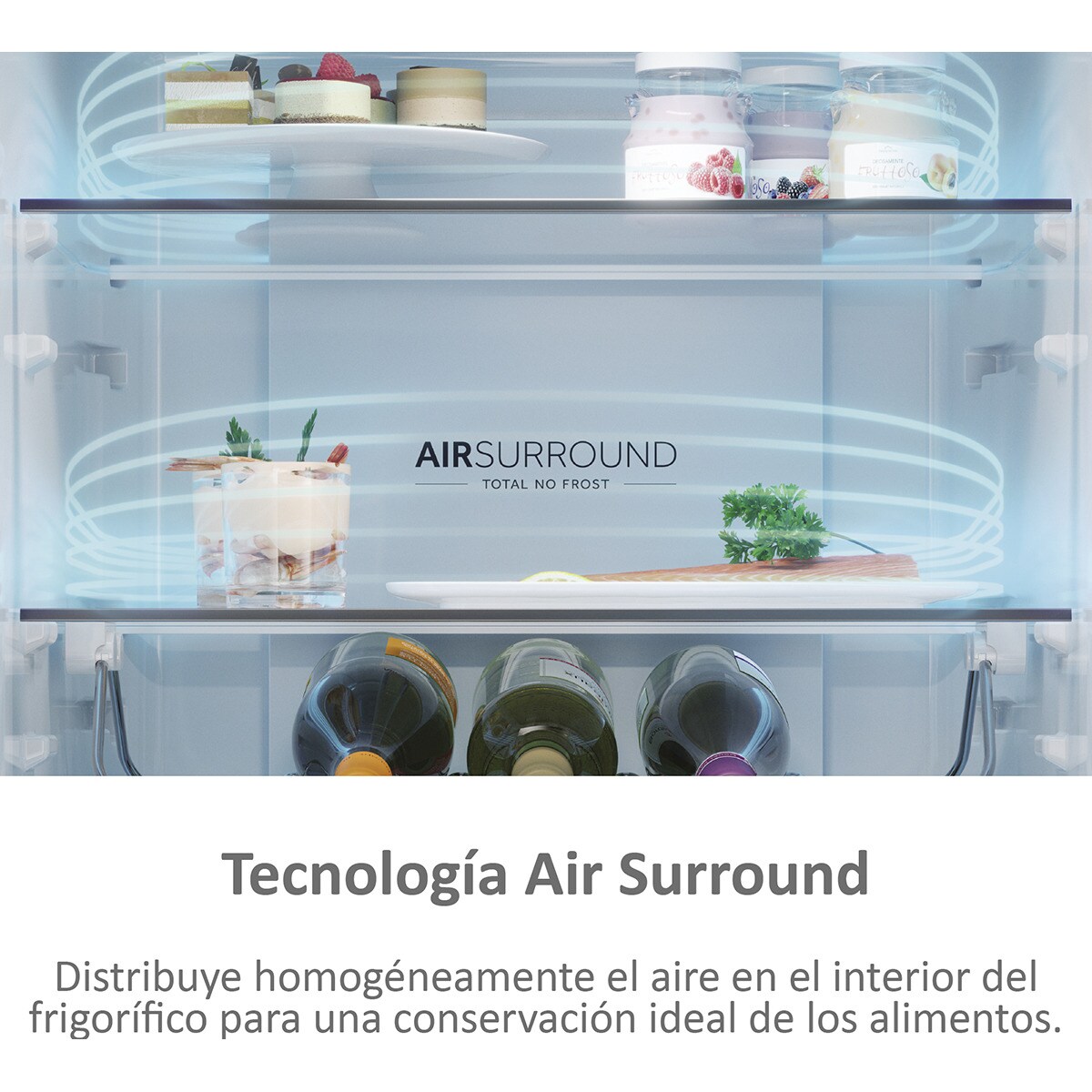 Frigorífico combi Haier Total No Frost con WIFI 2D - HDW3618DNPD Dark inox-10