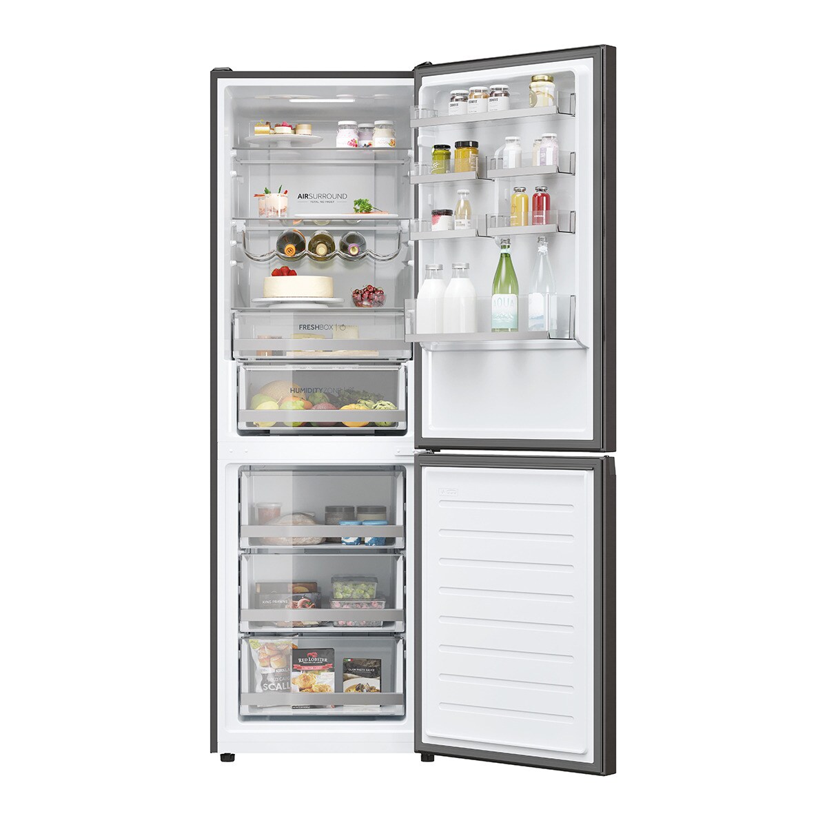 Frigorífico combi Haier Total No Frost con WIFI 2D - HDW3618DNPD Dark inox-4
