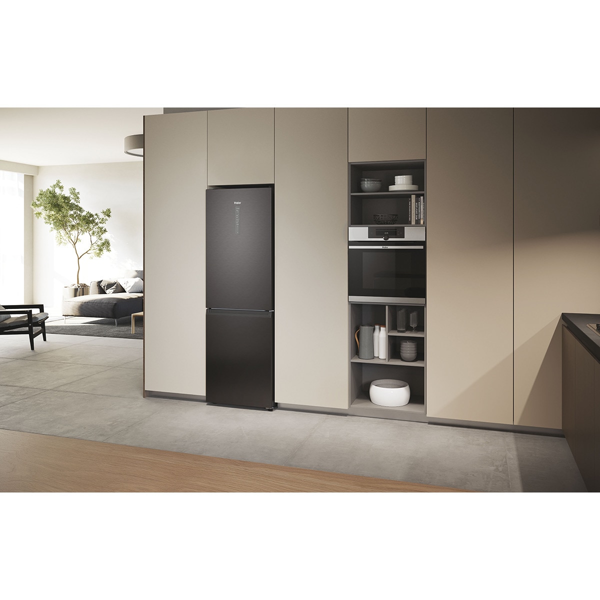 Frigorífico combi Haier Total No Frost con WIFI 2D - HDW3618DNPD Dark inox-17