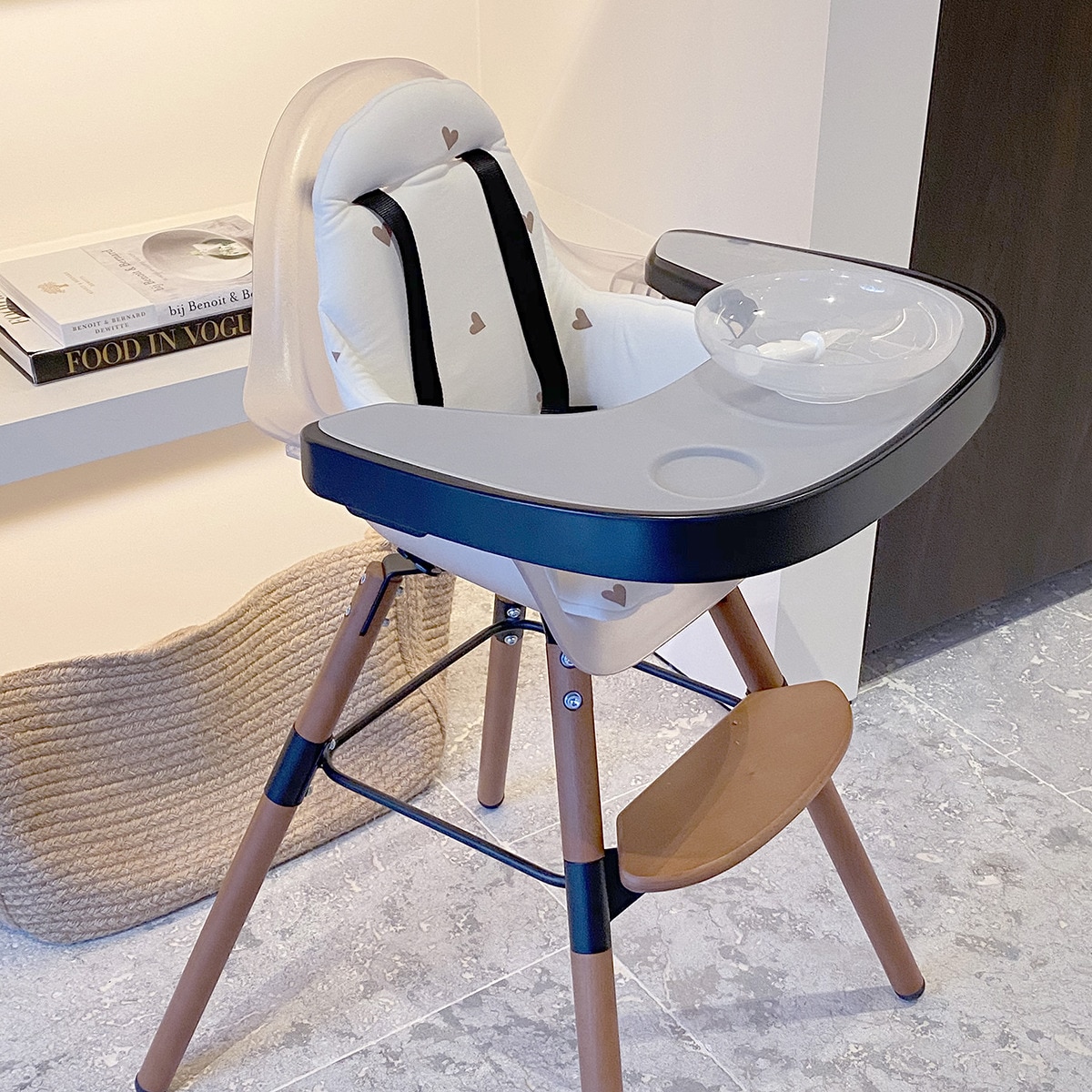 Tabuleiro para Cadeira de Refeição Evolu Preto-5