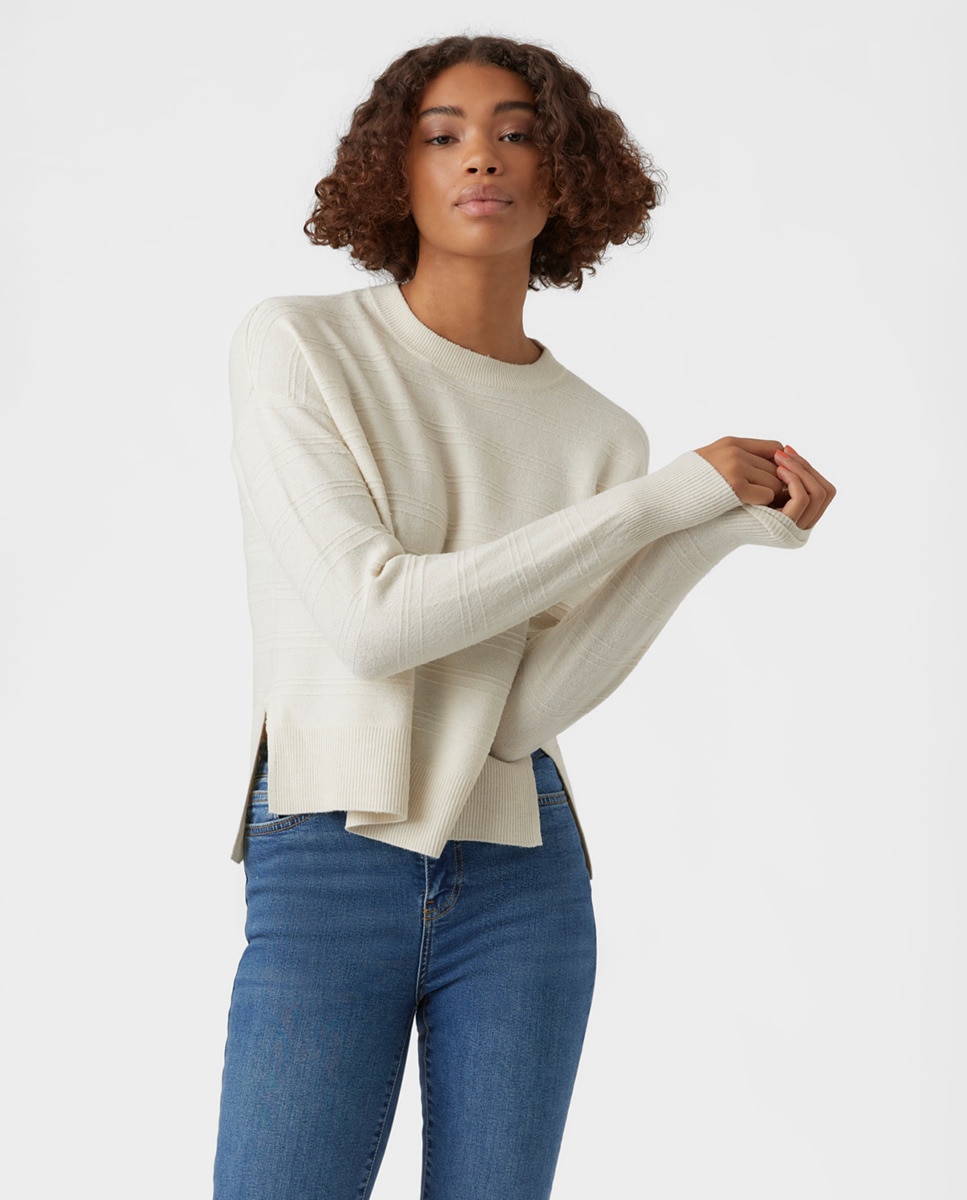 Pull à manches longues et col rond