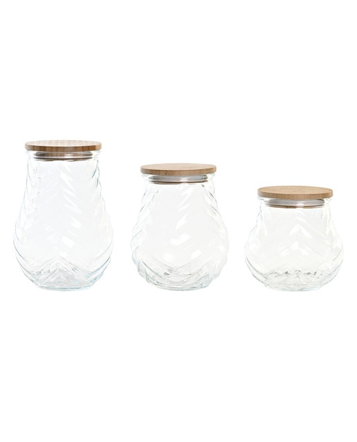 Imagen 0 de Bote set 3 cristal 1500ml, 16,2/13