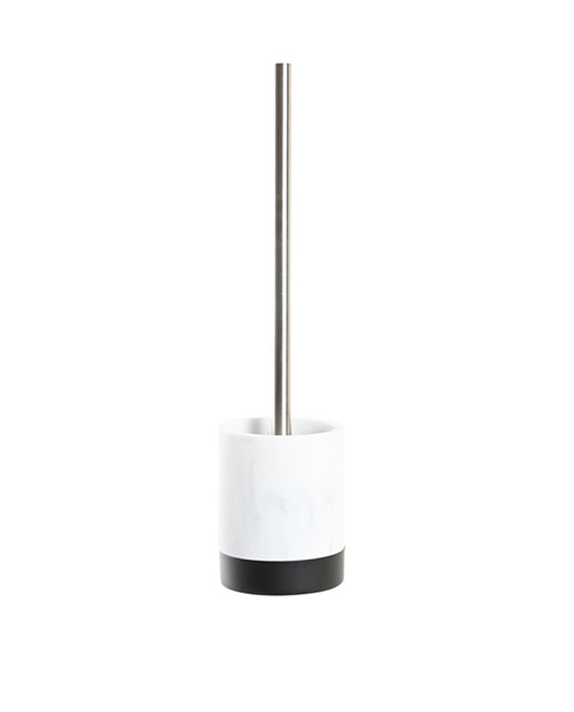 Imagen 0 de Escobillero resina inox mármol blanco