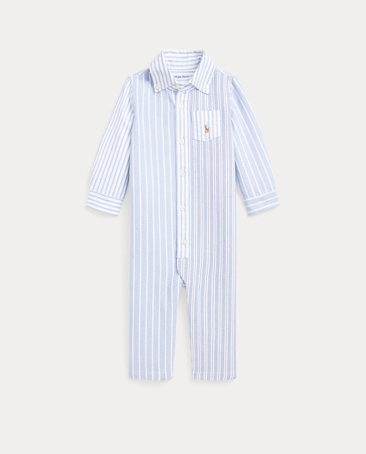 Imagen 0 de Pelele de rayas de bebé niño en azul