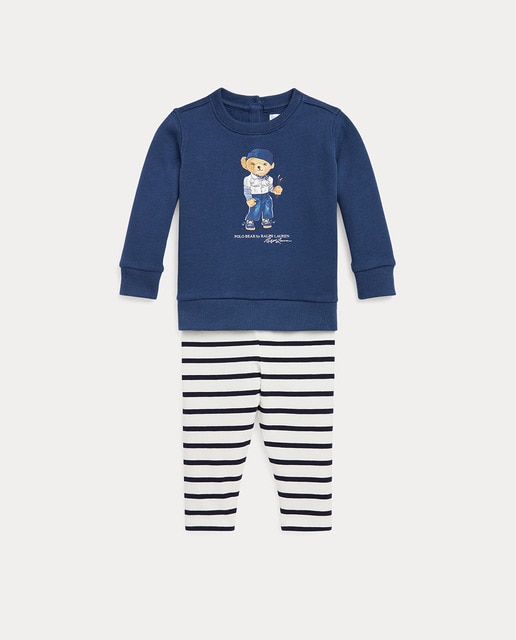 Imagen 0 de Conjunto de bebé niña en azul con Polo Bear