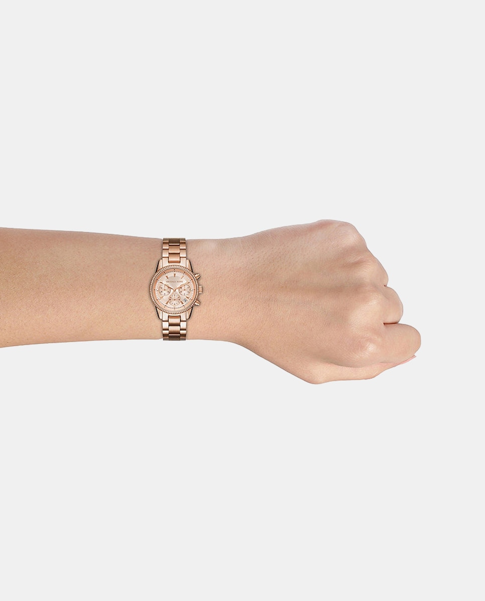 Reloj de mujer Bryant MK6357 cronógrafo de acero rosa Rosa-5