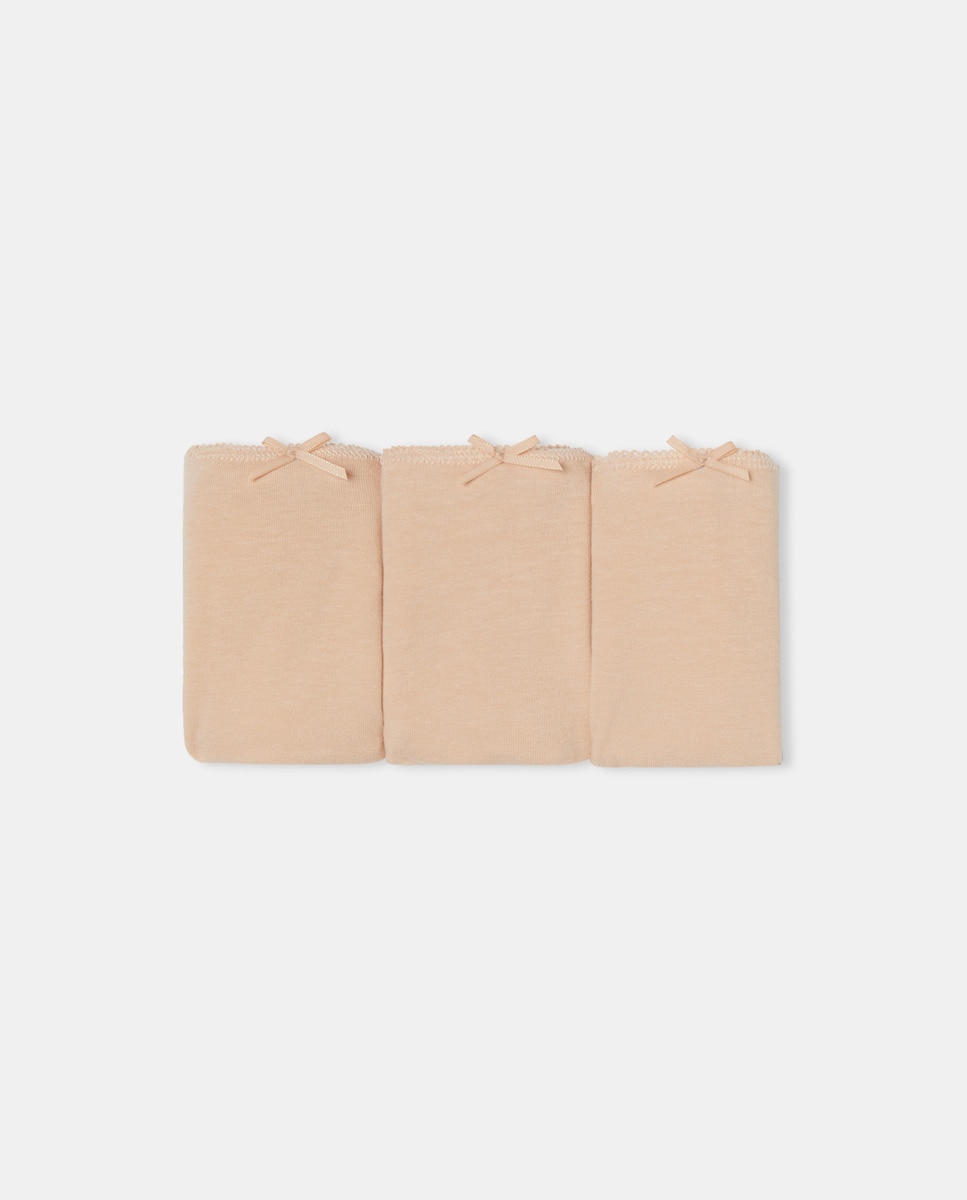 Pack 3 braga algodón Nude-3