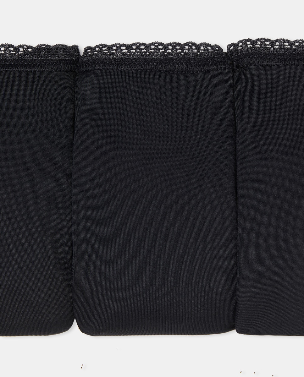 Pack 3 braga microfibra Negro-4