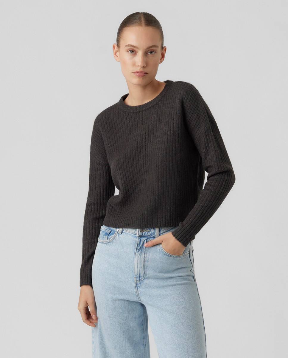 Pull à manches longues et col rond