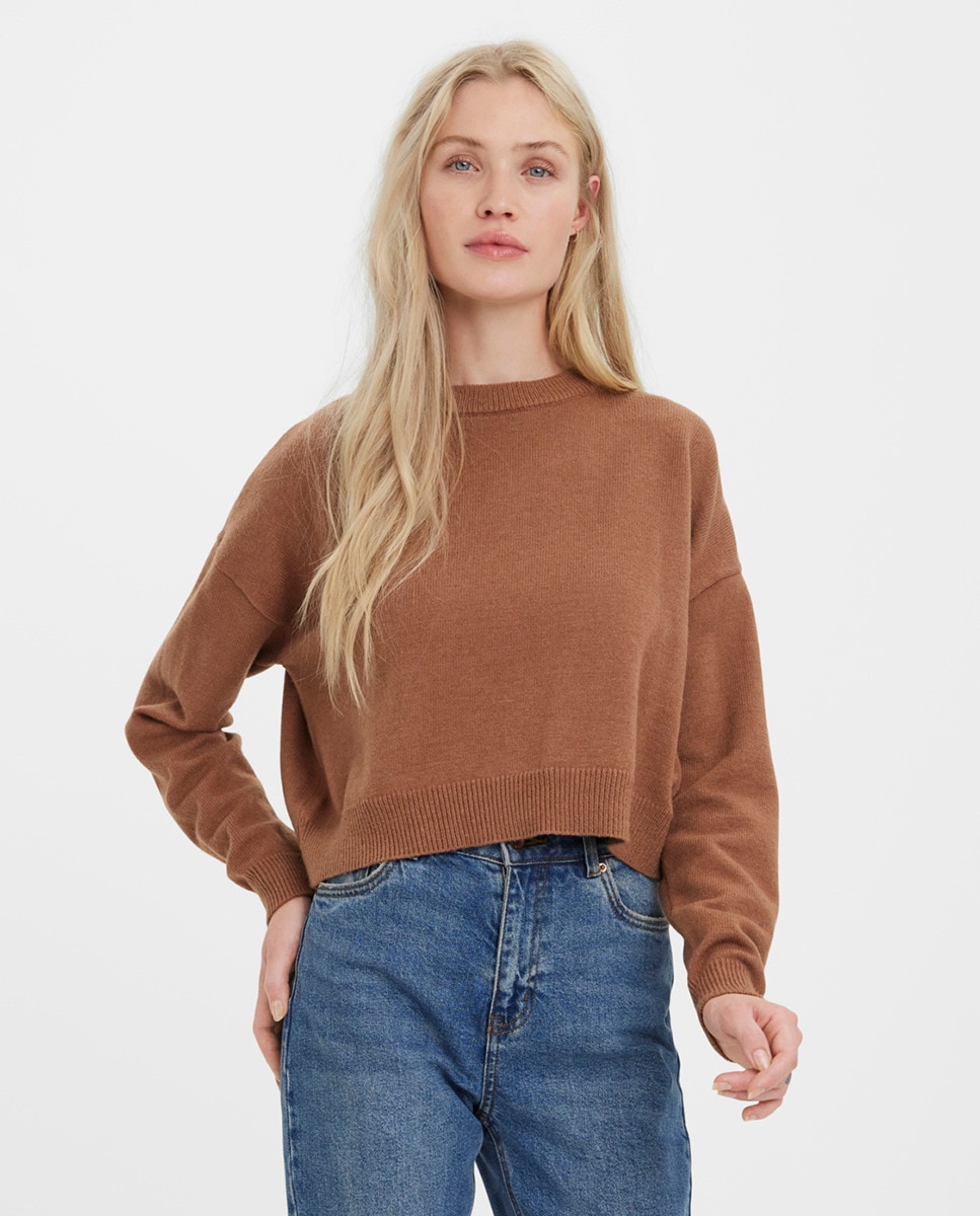 Pull à manches longues et col rond