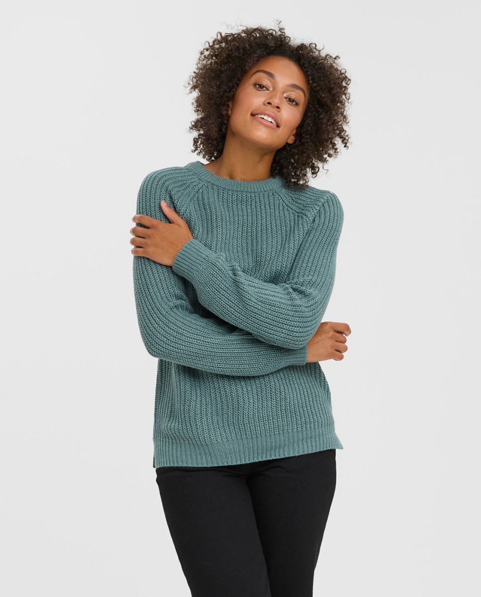 Pull à manches longues et col rond