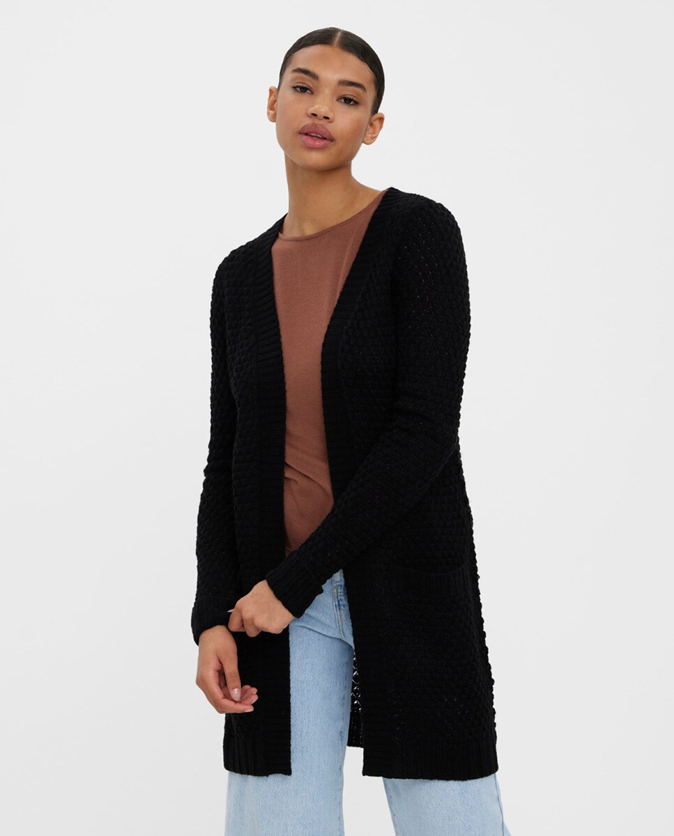 Cardigan long avec poches