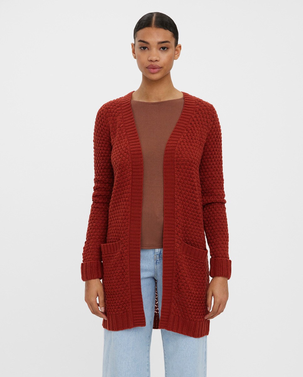 Cardigan long avec poches