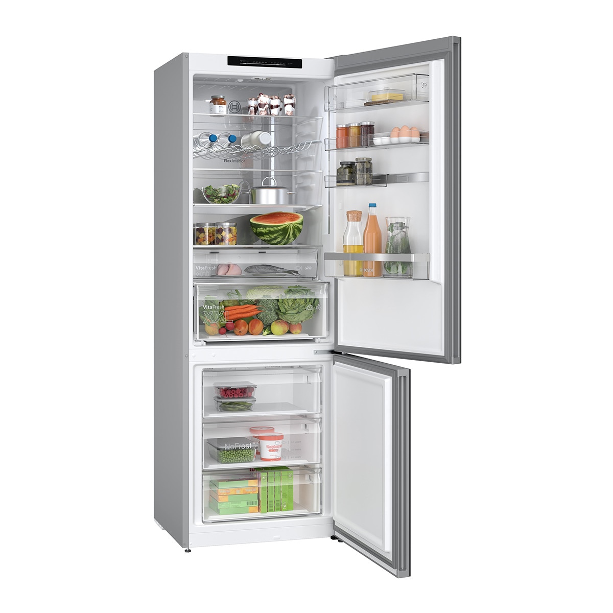 Frigorífico combi Bosch No Frost, VitaFresh y capacidad XXL Master Chef - KGN49LBCF Cristal negro-3