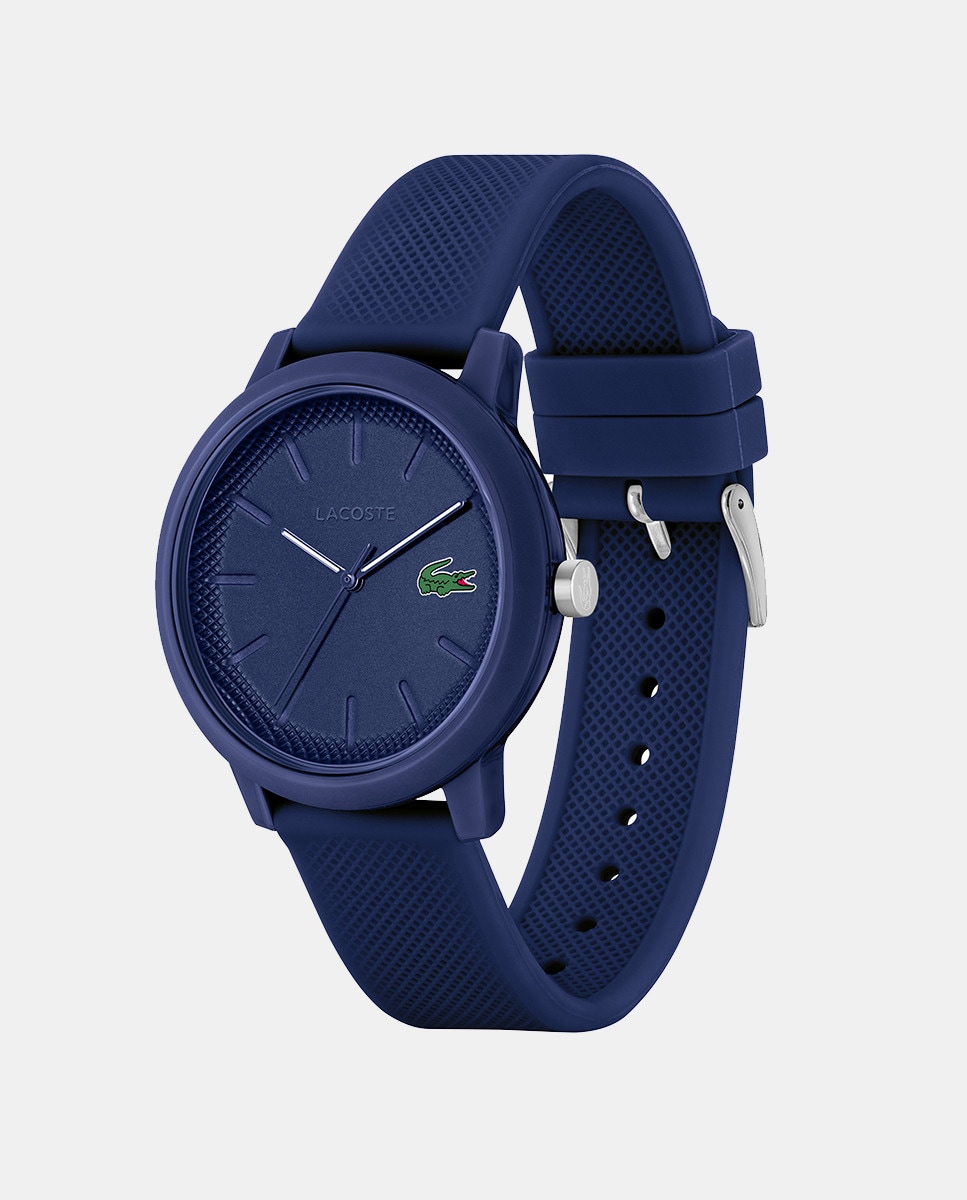 Relógio 12.12 de Silicone - Azul Azul-4