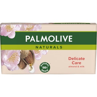 jabón en pastilla Delicate Care con leche de almendras pack 3 unidades 90 g - Palmolive