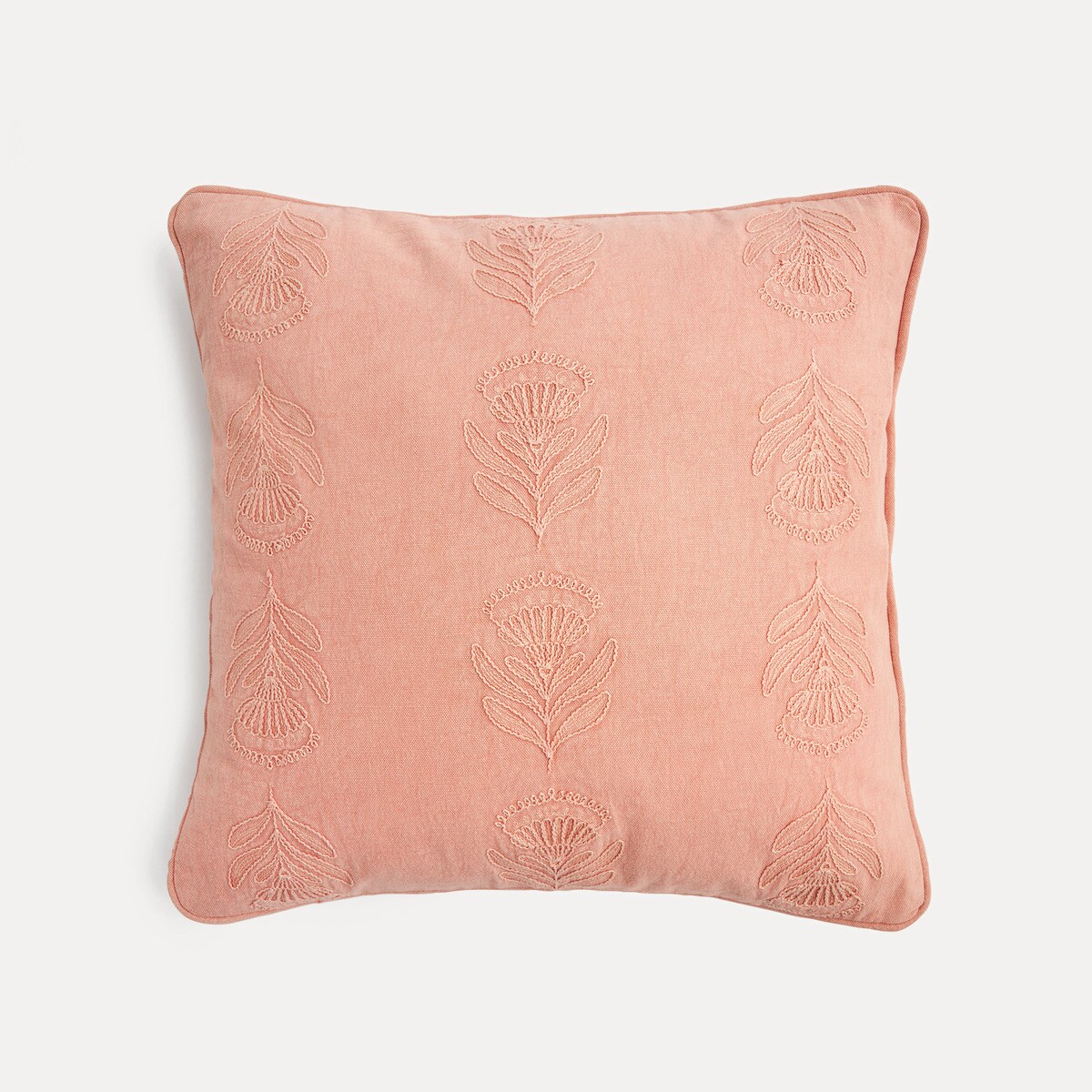 Coussin décoratif brodé Lotus