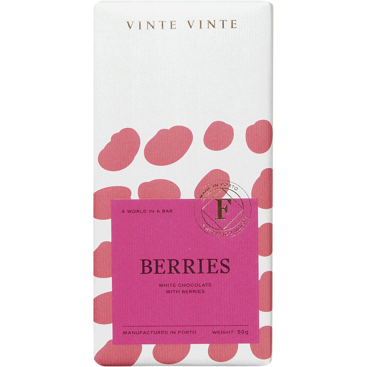 Chocolate Branco Frutos Vermelhos Fusion tablete 50 g